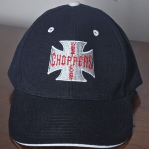 Vintage West Coast Choppers Baseball Hat Biker Jesse James Black Acrylic